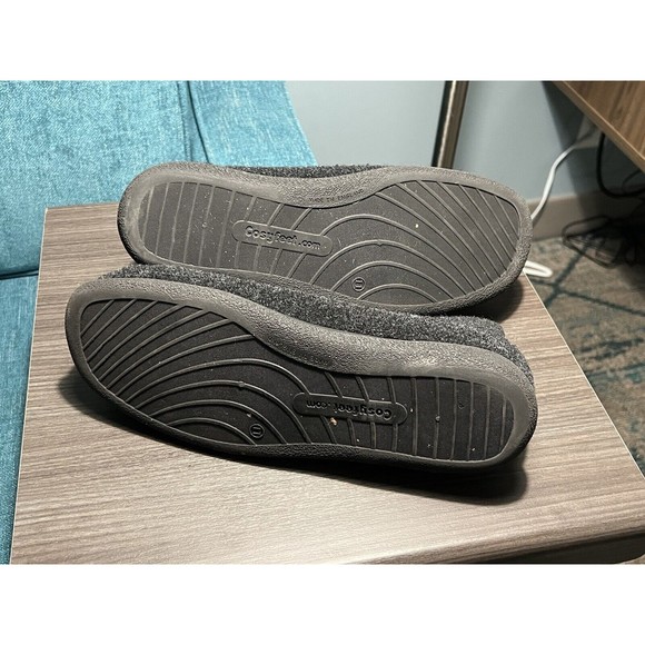 Cosyfeet Robbie Mens Slippers Gray Black Size 11 - Picture 6 of 14